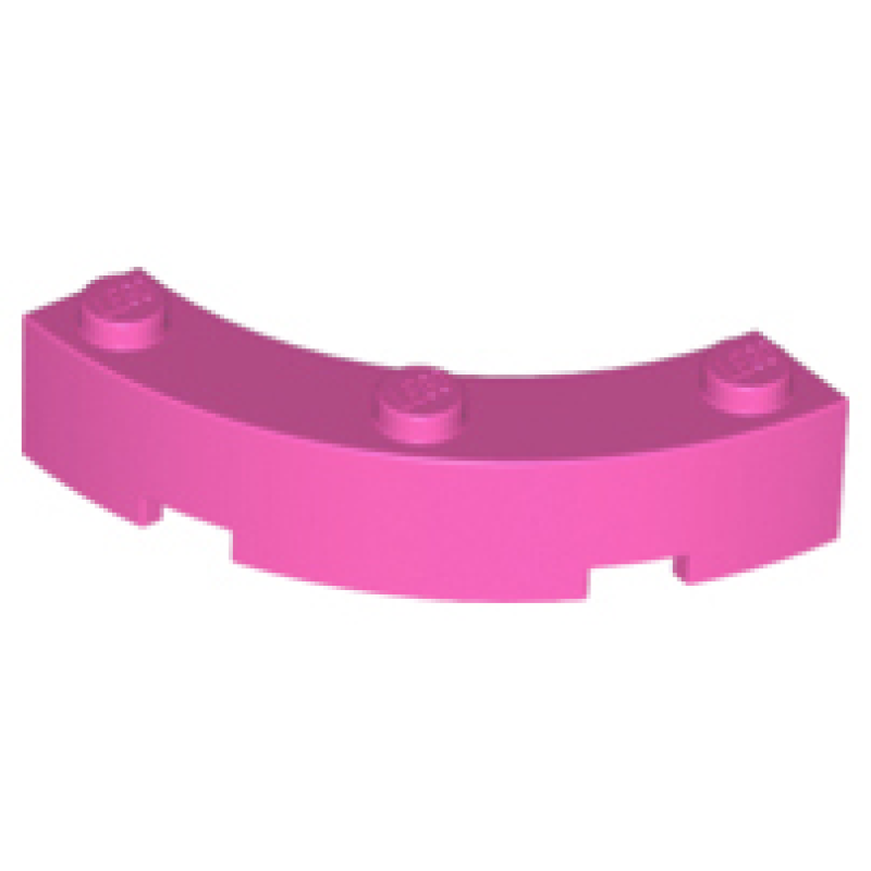 Steen, Rond Hoek 4x4 macaroni Dark Pink